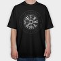 Vegvisir Compass To Valhalla, Tricou Oversize Barbati (Unisex)
