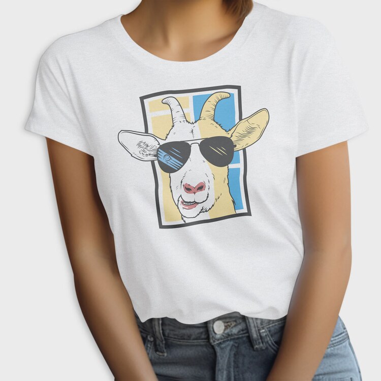 Goat With Sunglasses, Tricou Femei