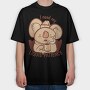 Awesome Liquid Patience Koala, Tricou Oversize Barbati (Unisex)