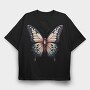 Vibrant Traditional Butterfly, Tricou Oversize Barbati (Unisex)