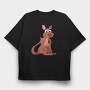 Kangaroo Hug, Tricou Oversize Barbati (Unisex)