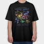 Video Games Quote Watercolor, Tricou Oversize Barbati (Unisex)