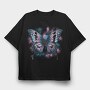 Butterfly Trans Flag, Tricou Oversize Barbati (Unisex)
