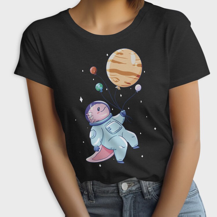 Axolotl Astronaut In Space, Tricou Femei
