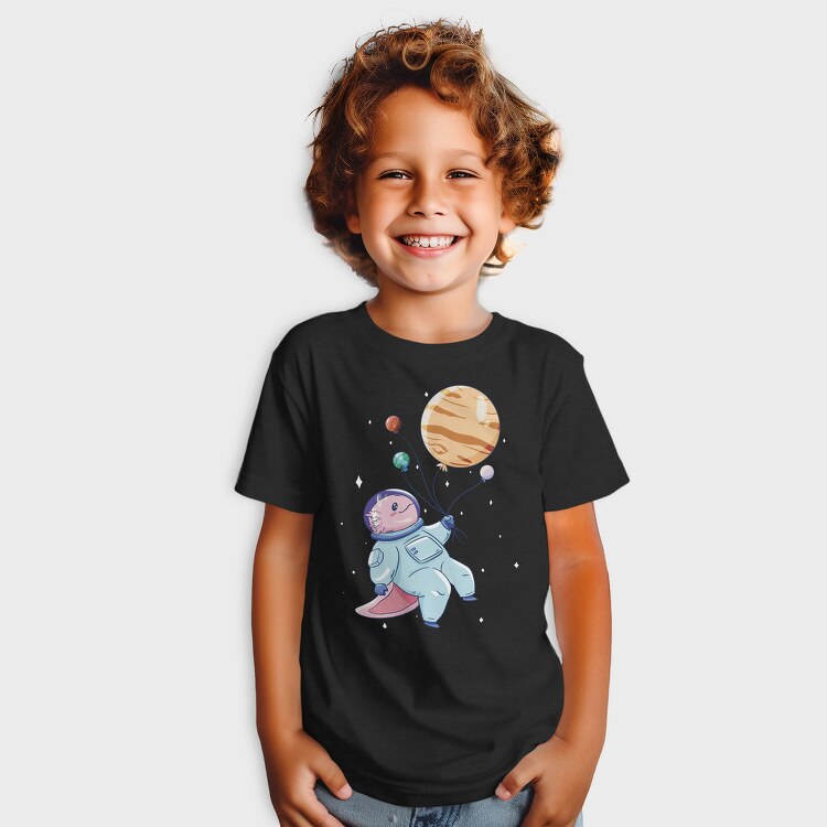 Axolotl Astronaut In Space, Tricou Copii