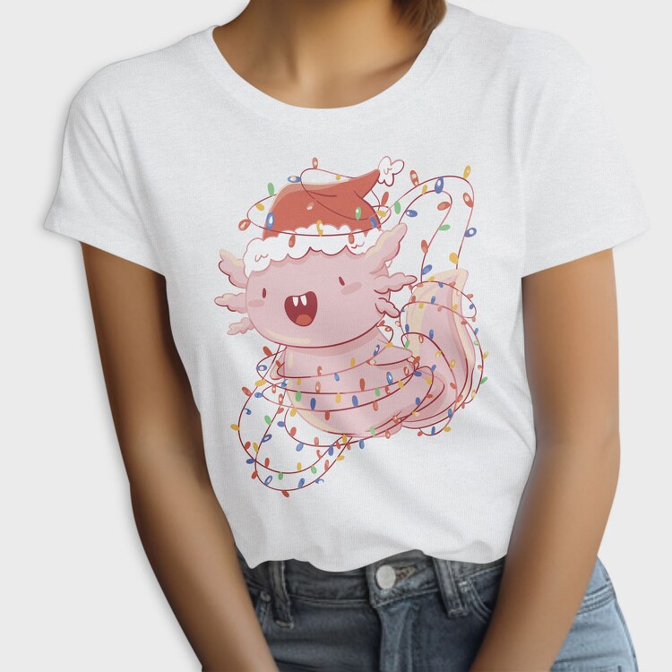 Axolotl Christmas Lights, Tricou Femei
