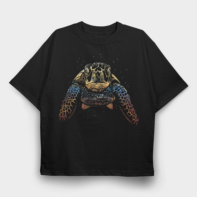 Colorful Turtle Colours, Tricou Oversize Barbati (Unisex)