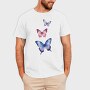 Colorful Watercolor Butterflies, Tricou Barbati (Unisex)