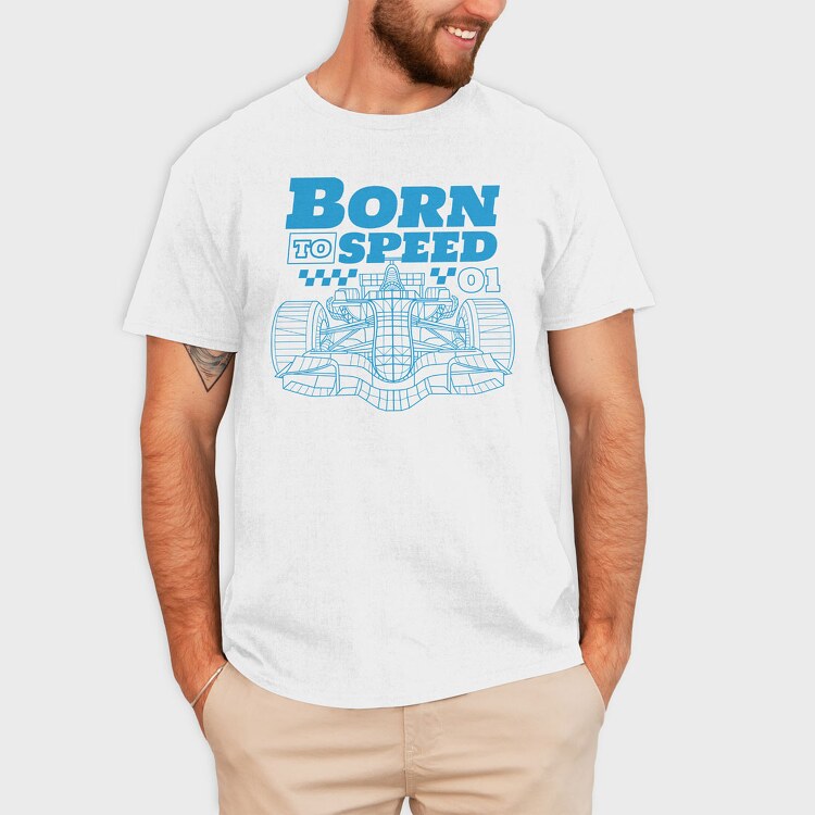 Born to Speed, Tricou Barbati (Unisex)