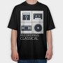 Vintage Audio Cassette Classical, Tricou Oversize Barbati (Unisex)