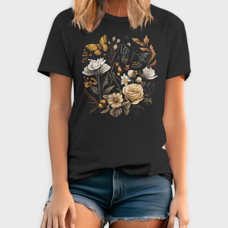 Botanical Flowers, Tricou Barbati (Unisex)