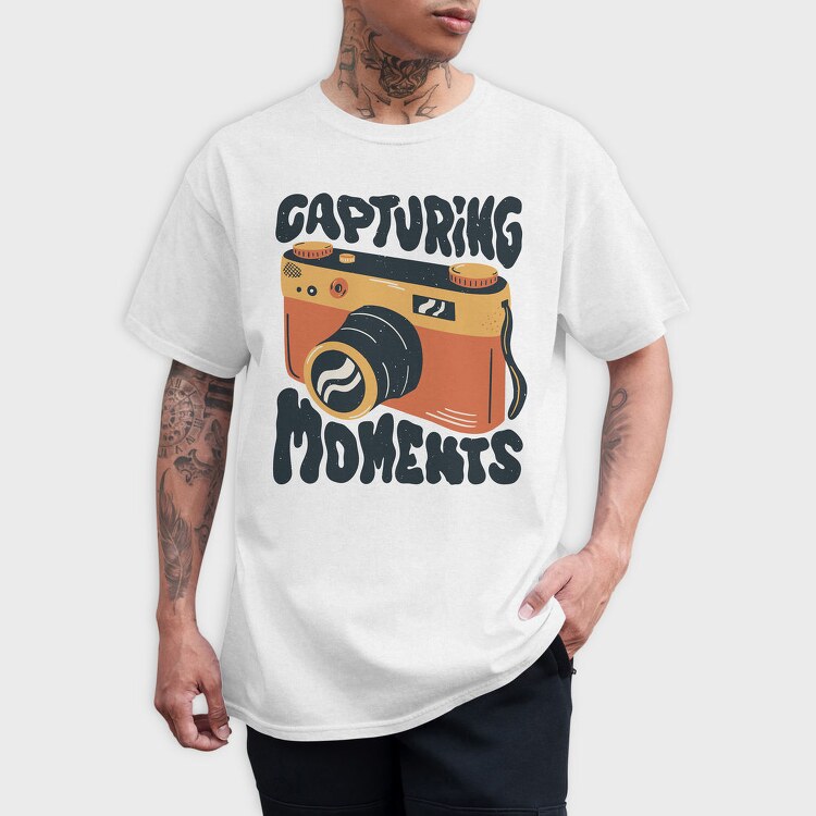 Vintage Camera Photography Capturing Moments, Tricou Barbati (Unisex)