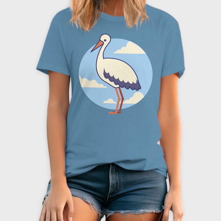 Cute Stork, Tricou Barbati (Unisex)