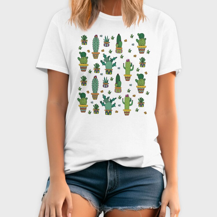 Cactus Plants 01, Tricou Barbati (Unisex)