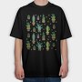 Cactus Plants 01, Tricou Oversize Barbati (Unisex)