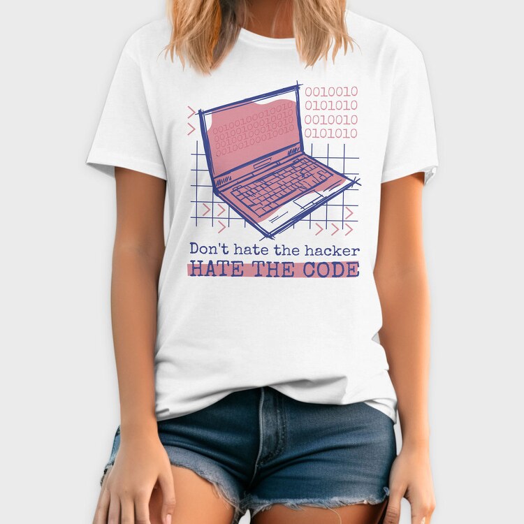 Computer Hacker Code, Tricou Barbati (Unisex)