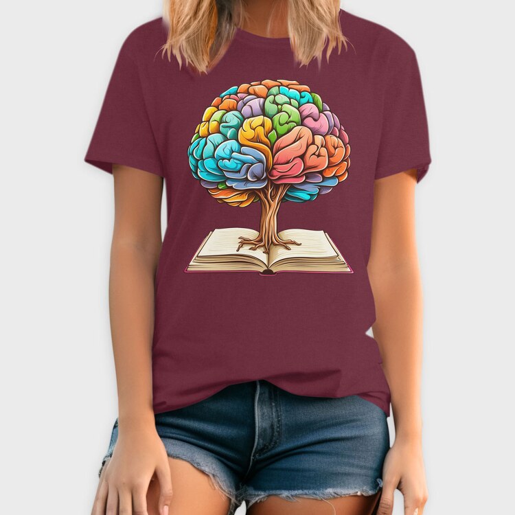 Brain Book, Tricou Barbati (Unisex)