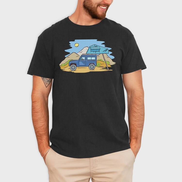 Offroad Camping, Tricou Barbati (Unisex)
