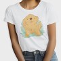 Kawaii Golden Retriever Dog, Tricou Femei