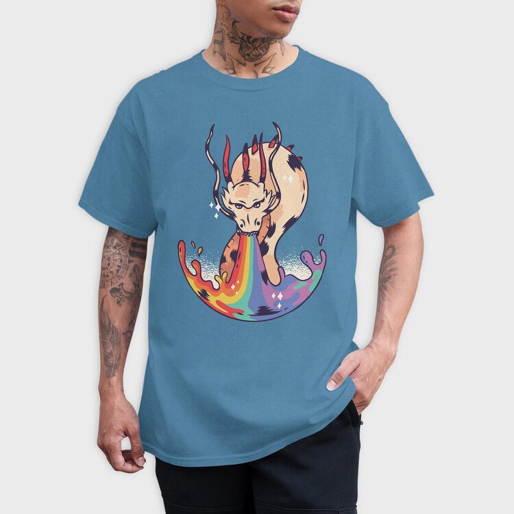 Dragon Rainbow, Tricou Barbati (Unisex)