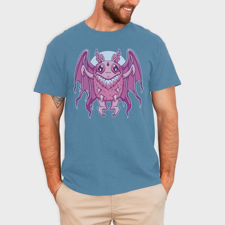 Kawaii Goth Mothman, Tricou Barbati (Unisex)