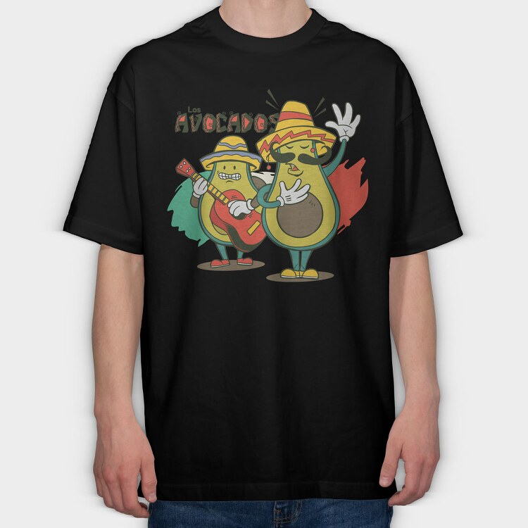 Mariachi Mexican Avocados, Tricou Oversize Barbati (Unisex)