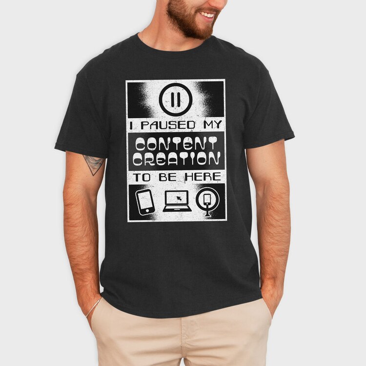 Content Creation Quote, Tricou Barbati (Unisex)