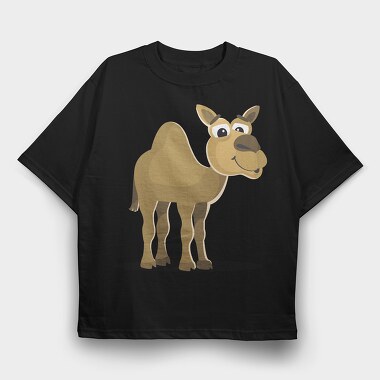 Camel Smile, Tricou Oversize Barbati (Unisex)