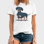 Dachshund, Tricou Barbati (Unisex)
