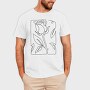 Continuous Line Rose, Tricou Barbati (Unisex)