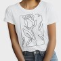 Continuous Line Rose, Tricou Femei