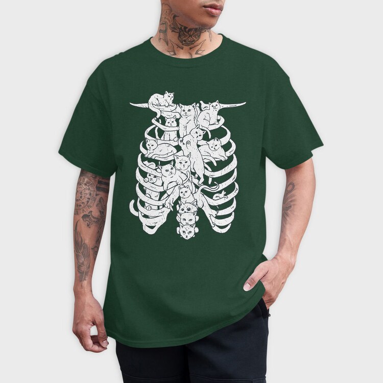 Cat Spine, Tricou Barbati (Unisex)