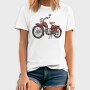 Vintage Red Motorcycle, Tricou Barbati (Unisex)
