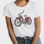 Vintage Red Motorcycle, Tricou Femei