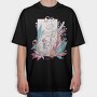 Cute Fairy With Flowers And Plants Fairycore, Tricou Oversize Barbati (Unisex)
