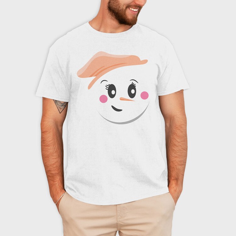 Snow Man Face 5, Tricou Barbati (Unisex)