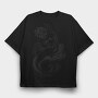 Mermaid Dark Art Nouveau 01, Tricou Oversize Barbati (Unisex)