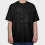 Mermaid Dark Art Nouveau 01, Tricou Oversize Barbati (Unisex)