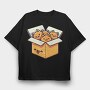 Kitten Nuggets Box, Tricou Oversize Barbati (Unisex)