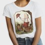 Vintage Toad Hat Illustrations 08, Tricou Femei