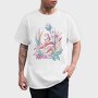 Cute Fantasy Fairy With Flowers Fairycore, Tricou Barbati (Unisex)