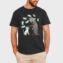 Grim Reaper Cat Lives, Tricou Barbati (Unisex)