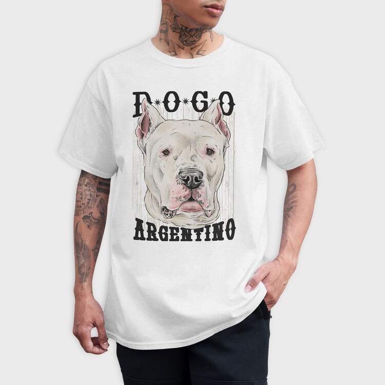 Dogo Argentino Dog Breed, Tricou Barbati (Unisex)