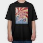 Axolotl Wave, Tricou Oversize Barbati (Unisex)