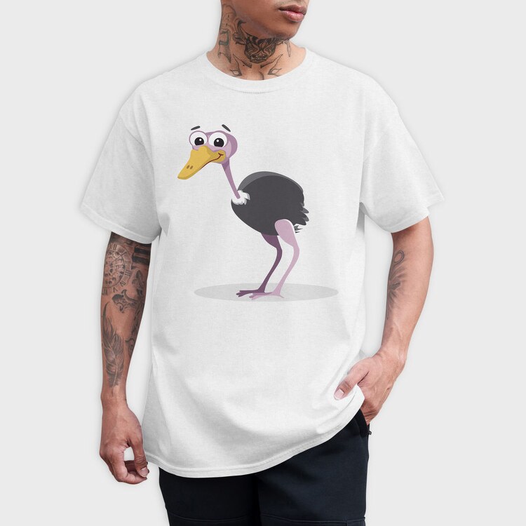 Ostrich Smile, Tricou Barbati (Unisex)