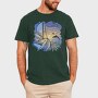 Dolphins And Boat Sail Yatch Sunset, Tricou Barbati (Unisex)