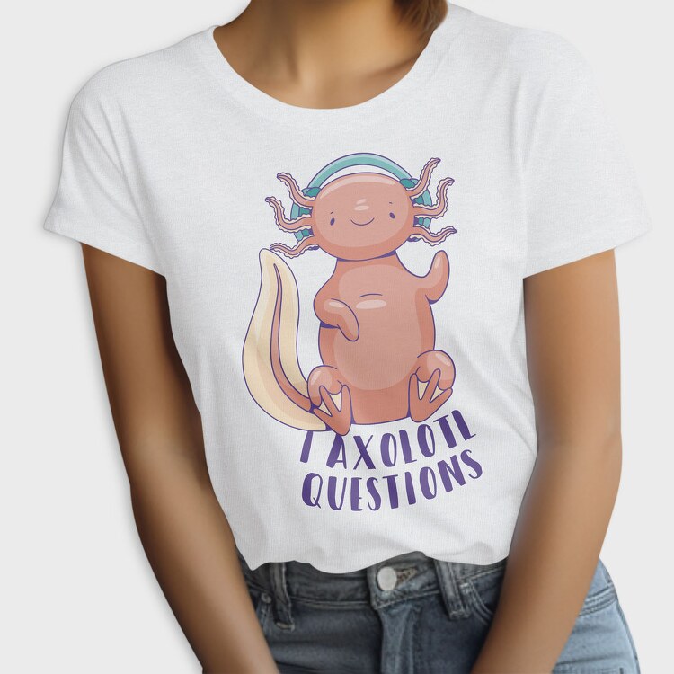 Axolotl With Headphones, Tricou Femei