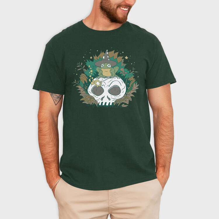 Wizard Frog Skull, Tricou Barbati (Unisex)