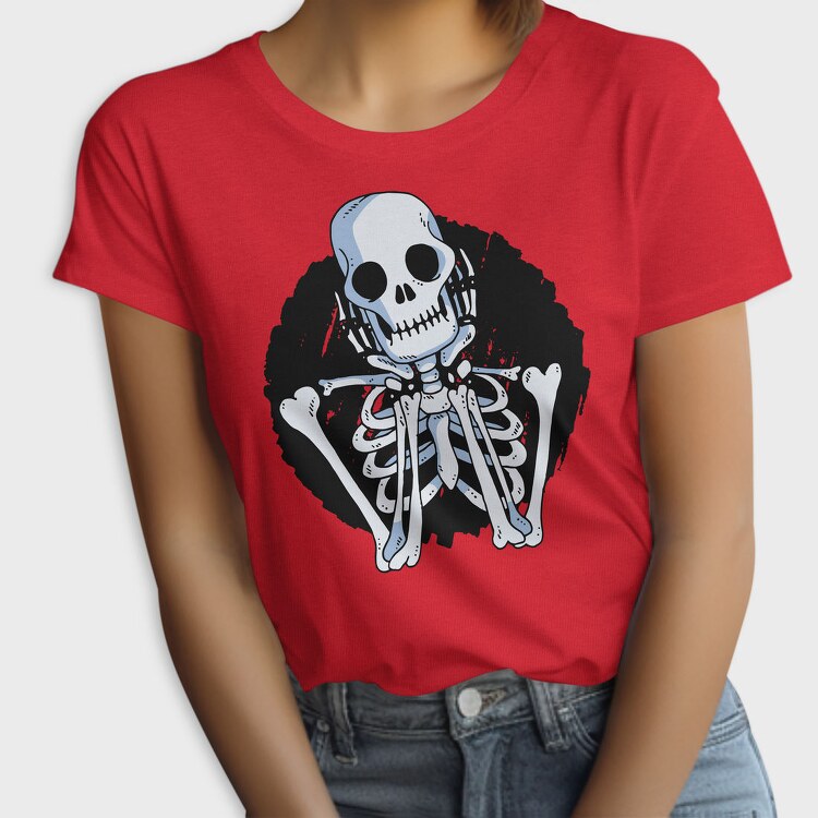 Waiting Skeleton Illustration 001, Tricou Femei