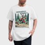 Krampus Comes Retro Comic, Tricou Barbati (Unisex)